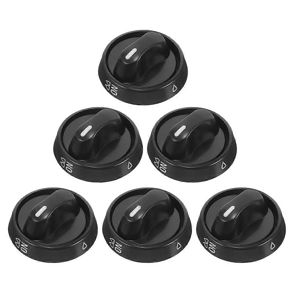 6pcs Gas Stove Plastic Stoves Knobs Stove Knobs Replacement Kitchen Stove Essentials Black
