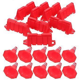 DIY Sand Table Traffic Scene Set with 40Pcs Mini Road Safety Cones