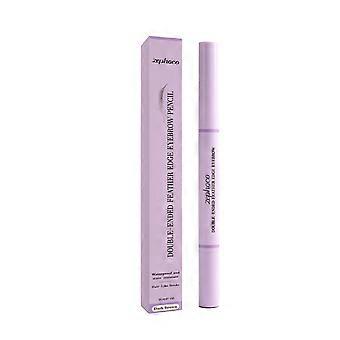 Zephoco Dark Brown Double Headed Eyebrow Pen creates a natural three-dimensional wild eyebrow with smooth and easy-to-use color rendering