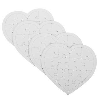 4 Sheets of Graffiti Blank Puzzle Blank Puzzle Pieces Drawing DIY Blank Puzzle Pieces