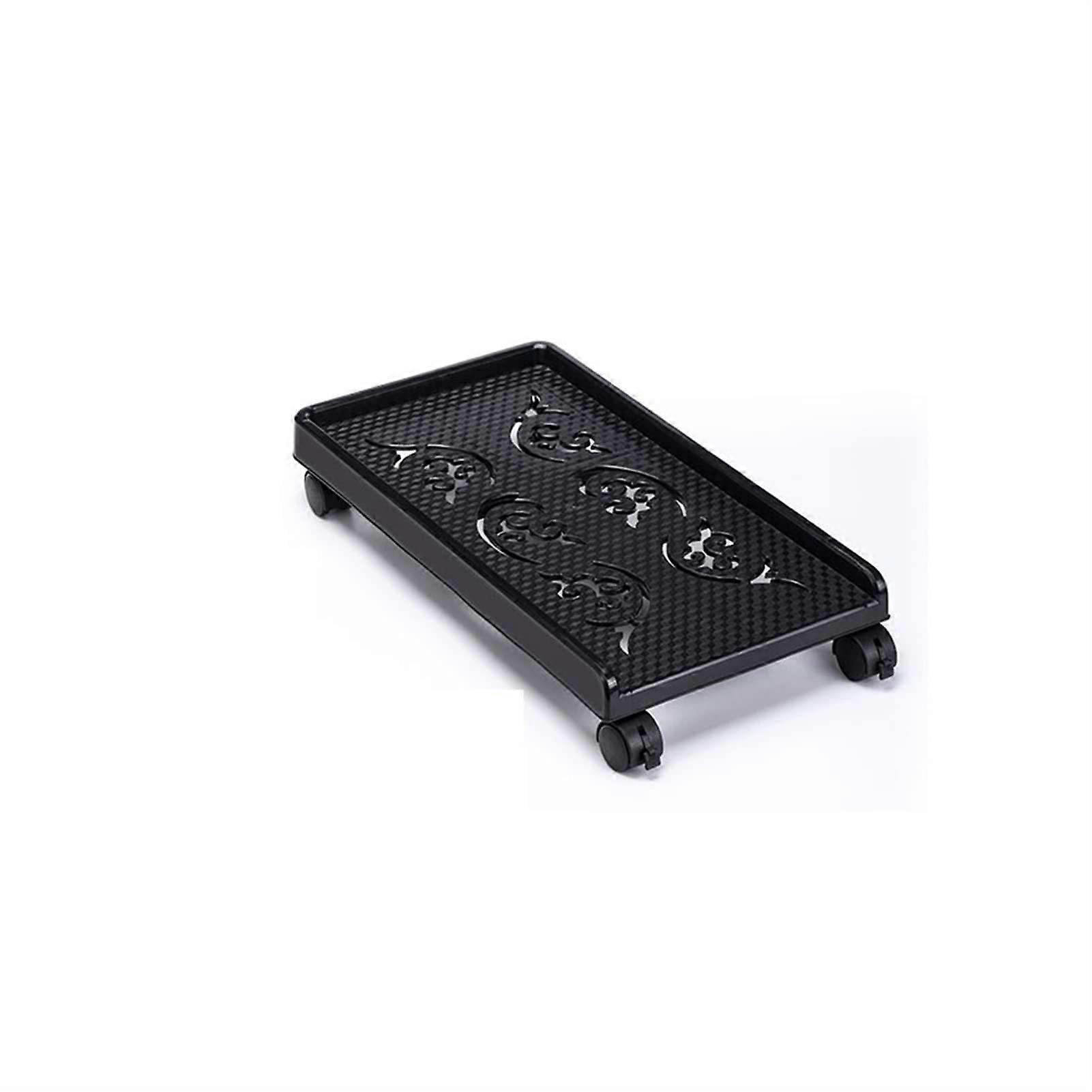 Computer Tower Stand with Wheels, HeavyDuty Ventilated CPU Holder for Under Desk