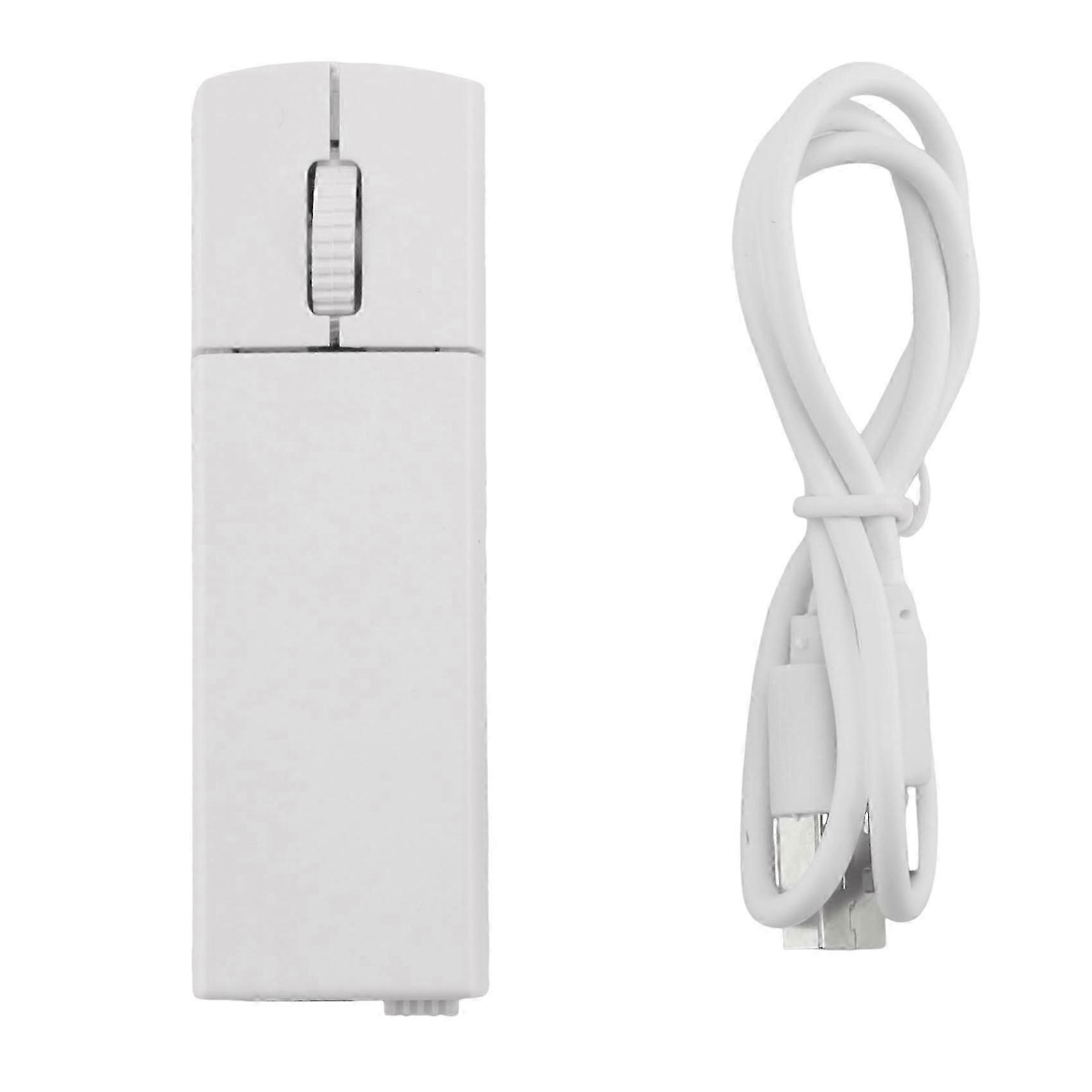 Dual-Mode Wireless Bluetooth Mini Mouse Charging Suitable for ///Laptop Mini Mouse White