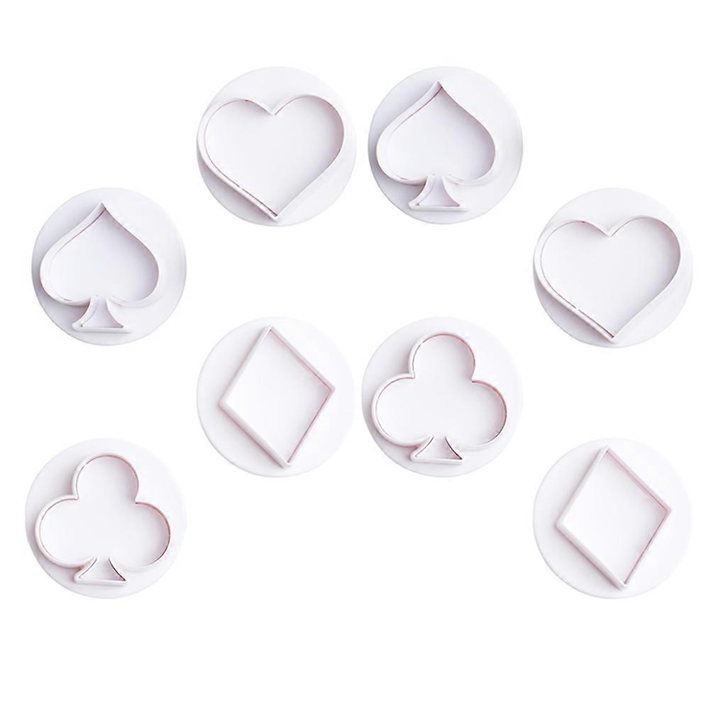 Playing Cards Cookie Mold Cake Embossing Tool for Cookie Making 24Pcs