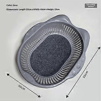 Plastic Cat Bed With Breathable Hollow Design And Soft Non Slip Cushion Perfect For Indoor Small Cats Kittens Daily Resting