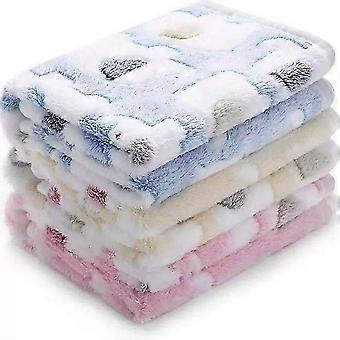 Soft Plush Pet Blanket 3 Pack, Elephant Design, Coral Fleece, Machine Washable, Small 60x40cm