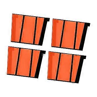 Pack Of 4 Horse Leg Covers Fly Boot Horse Leggings Pvc Fabric For Comfort And Durability In Outdoor Use  oran  color