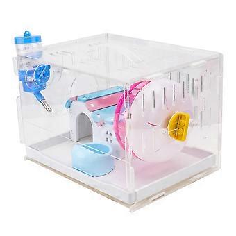 Acrylic Hamster Cage Drawer Type Single Layer Villa Cage 1Set Kit