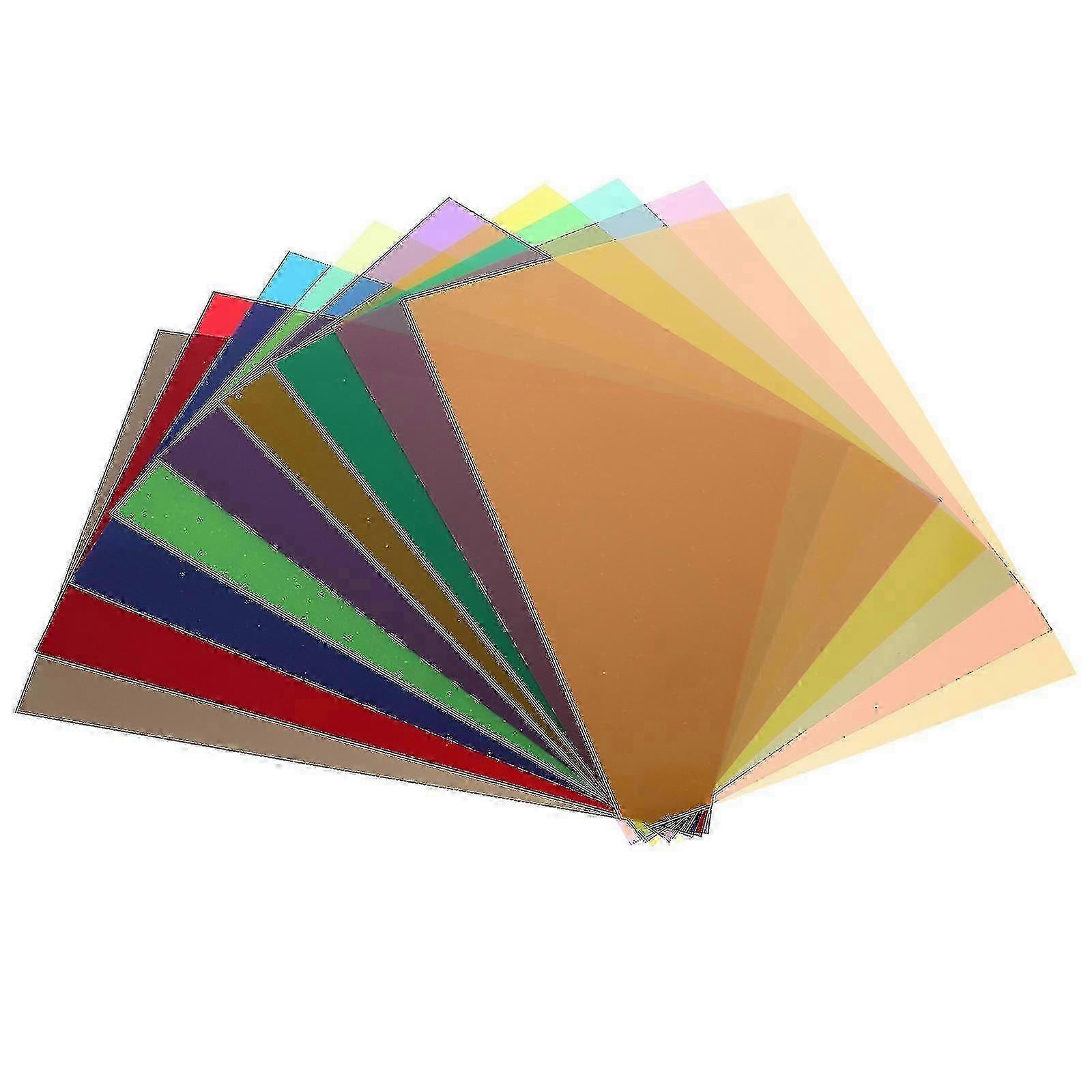 9Pcs Color Correction Gels Light Sheets