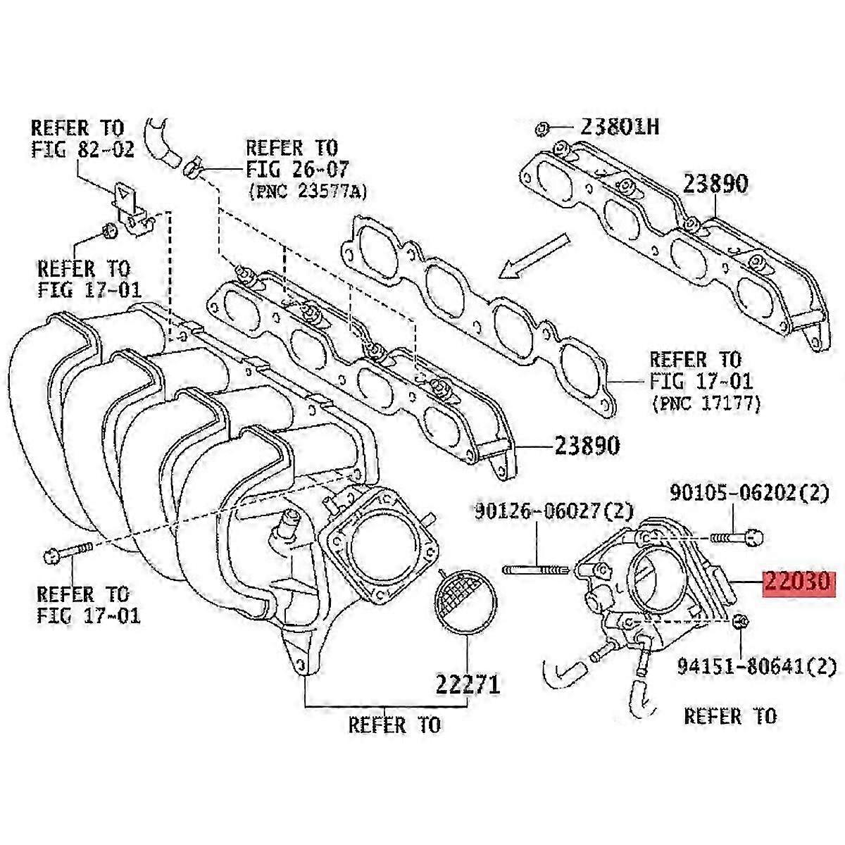 Car Throttle Body Valve Assy for Matrix