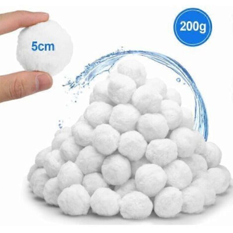 Filter Balls, 200g, Reusable Pool Filter Balls, Replace Pool Filter Sand, Suitable for Pool Filter Systems