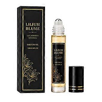 Lily and Jasmine Roll-On Perfume, Fresh Floral Fragrance for Daily Wear