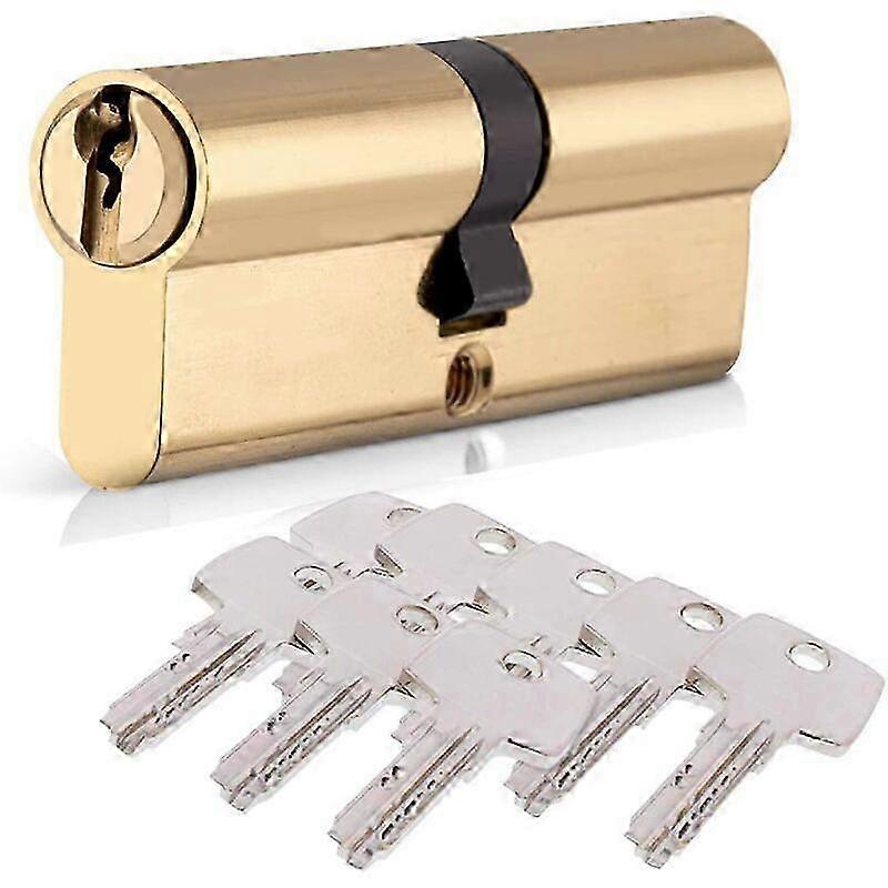 Brass 80mm Shockproof Double Cylinder
