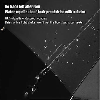 Windproof Travel Umbrella Automatic Open Close UV Blocking Canopy Compact Folding Design Large Green
