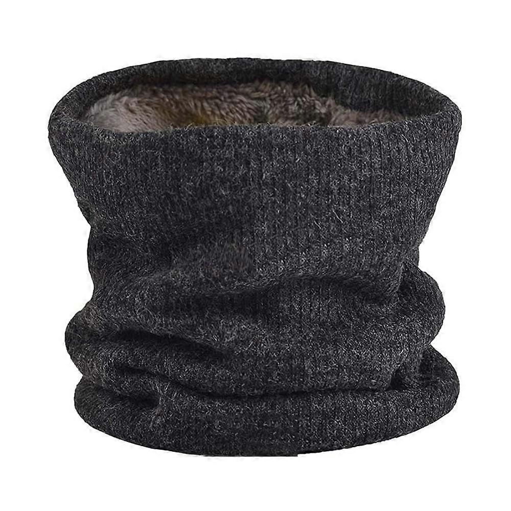 Plush Dual-Layer Neck Warmer Windproof Snow-Resistant