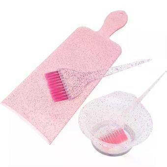 Hair Dye Kit Hair Dye Brush Bowl Set One Side Brush Comb Unique Design Home Use