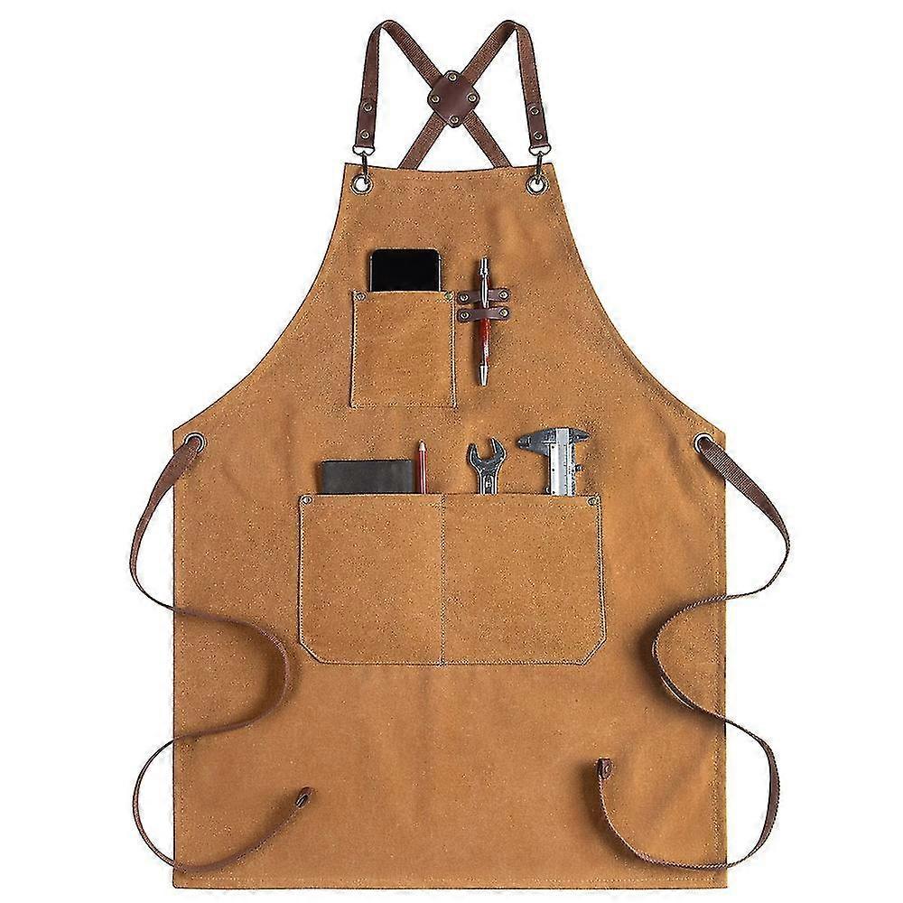 Professional-Style Canvas Apron With Utility Pockets