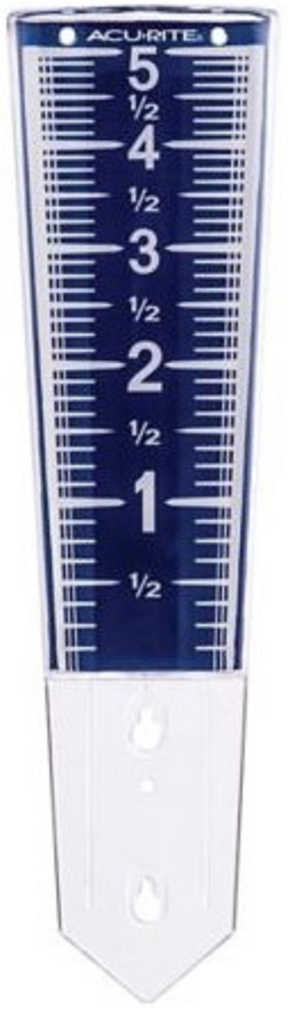 GroundWork 850GWDI Easy-Read 12.5 Inch Magnifying Rain Gauge Analog Blue