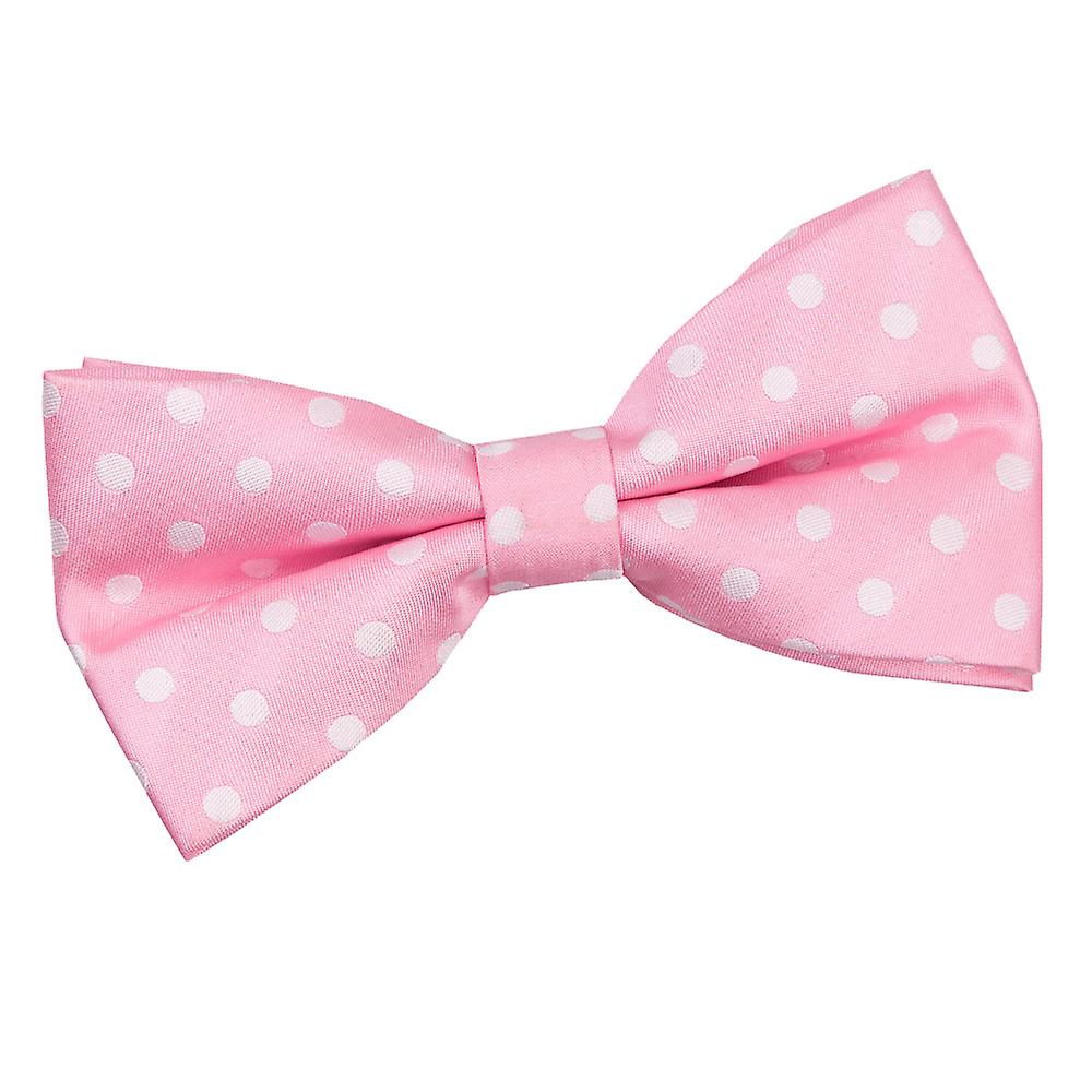 Pink Polka Dot Classic Pre-Tied Bow Tie