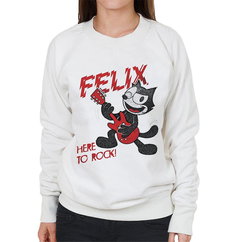 Felix The Cat Here To Rock Women's Sweatshirt