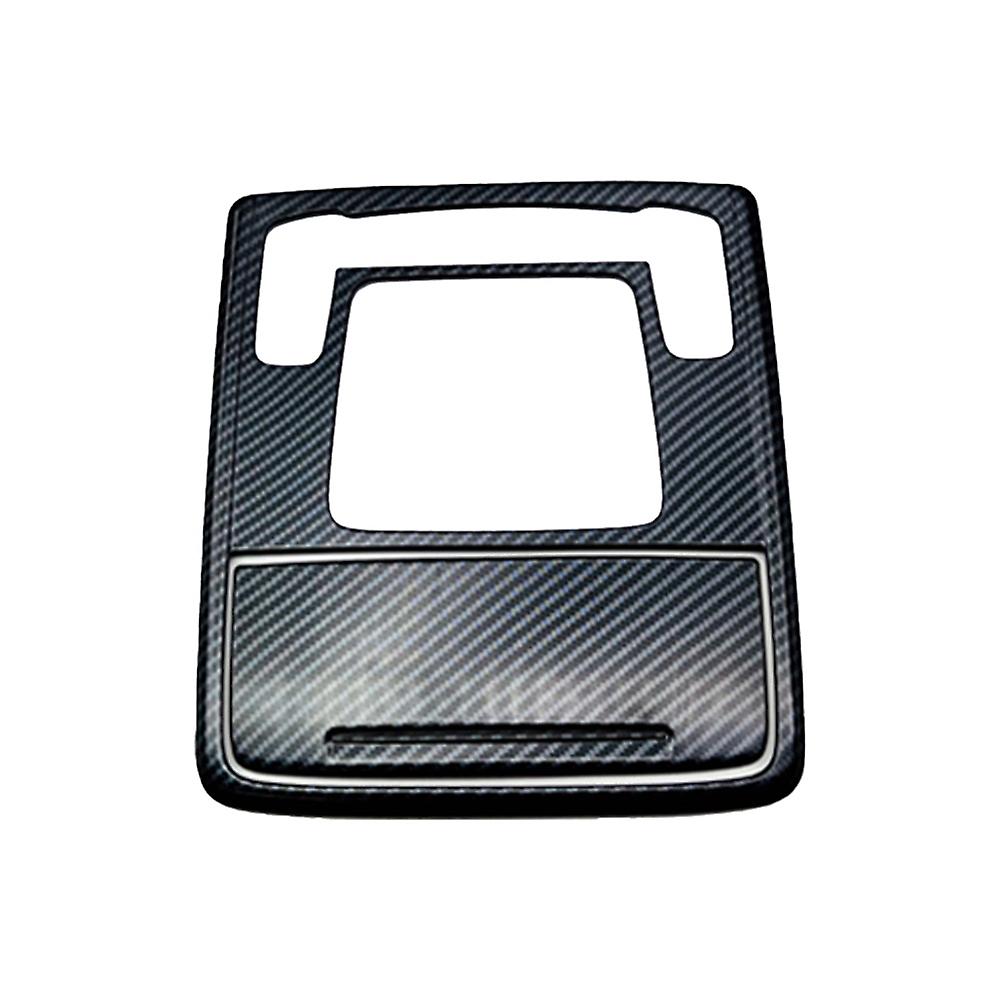 For -V 2023 Front Read Light Cover Interior Lamp Frame Molding Trims ABS Carbon Fiber Pattern