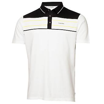 Calvin Klein Mens Blackwater Hållbar Easy Care Golf Pikétröja