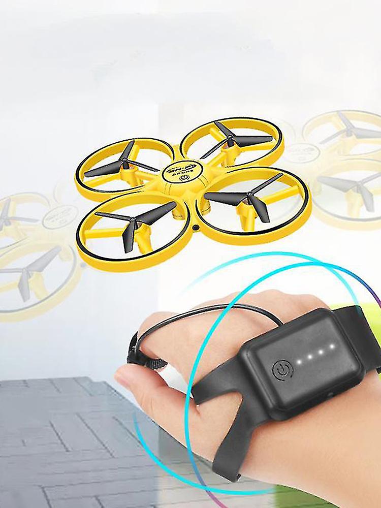 2024 NEW Mini Gravity Sensor Induction Hand & Watch Controlled With Colorful Light Drone
