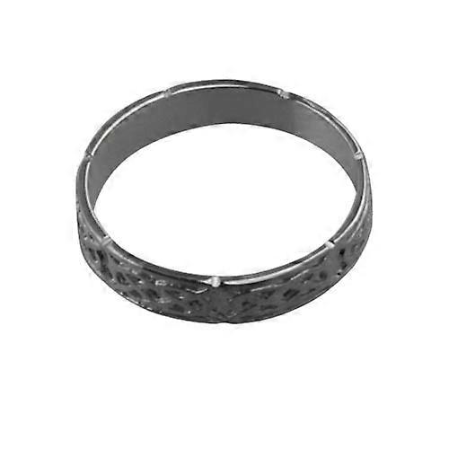 Platinum 4mm Celtic Wedding Ring Size Z