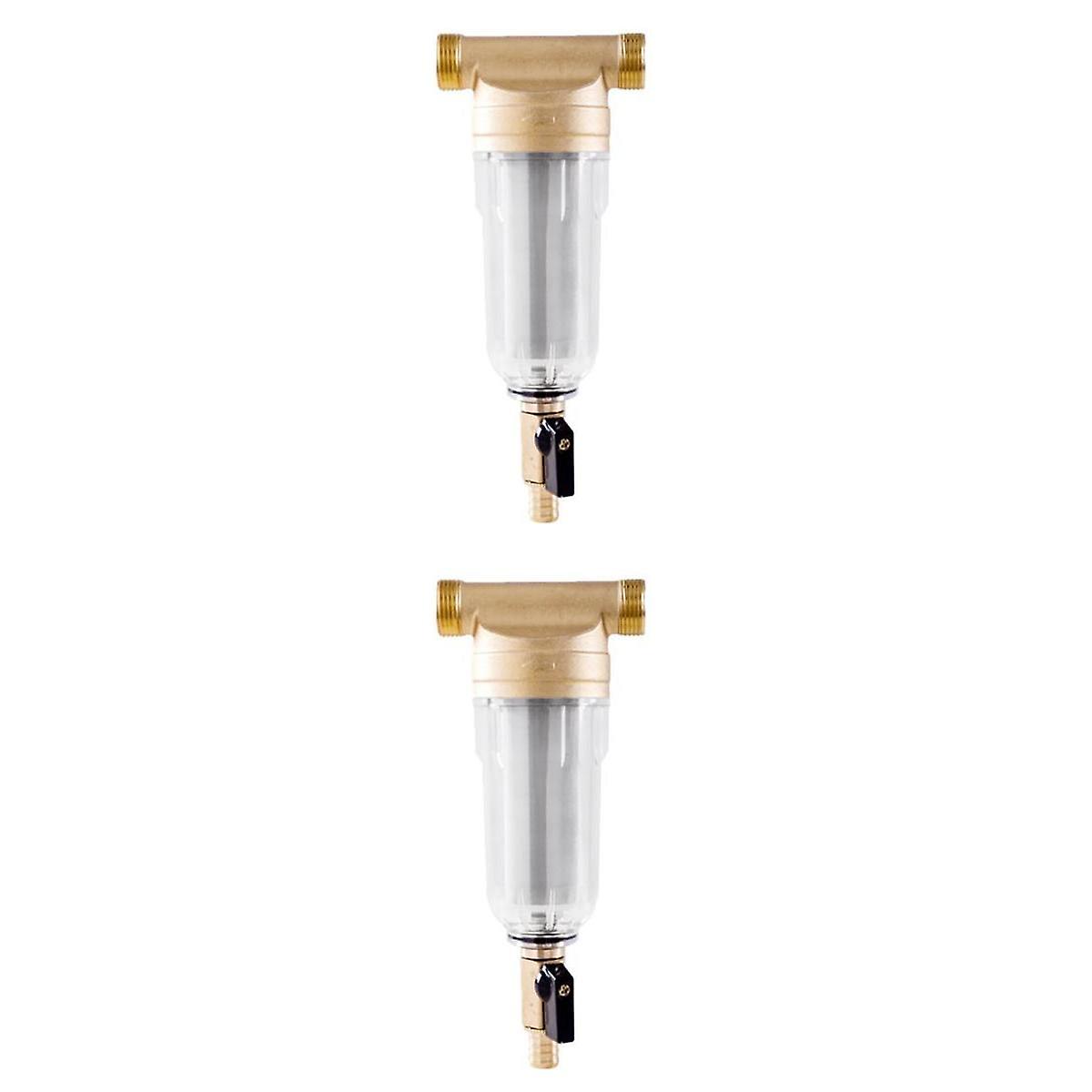 2 Pcs Water Purifier Prefilter Water Filtration System 2.5cm+2cm OD. Thread