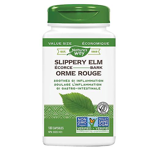 Nature's Way Slippery Elm Bark, 180 Veg Ca[s