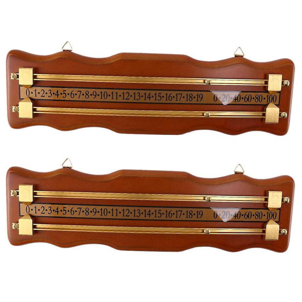 2x Billiards Scoreboard Snooker Game Scorer Board Player Calculation Number Tools Billiard Density