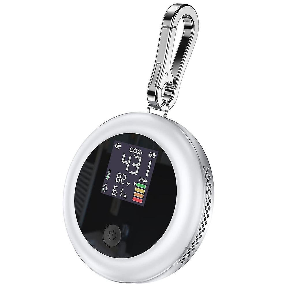 Portable Co2 Monitor Meter Sensor Indoor With Alarm, Air Quality Carbon Dioxide Monitor With Temper