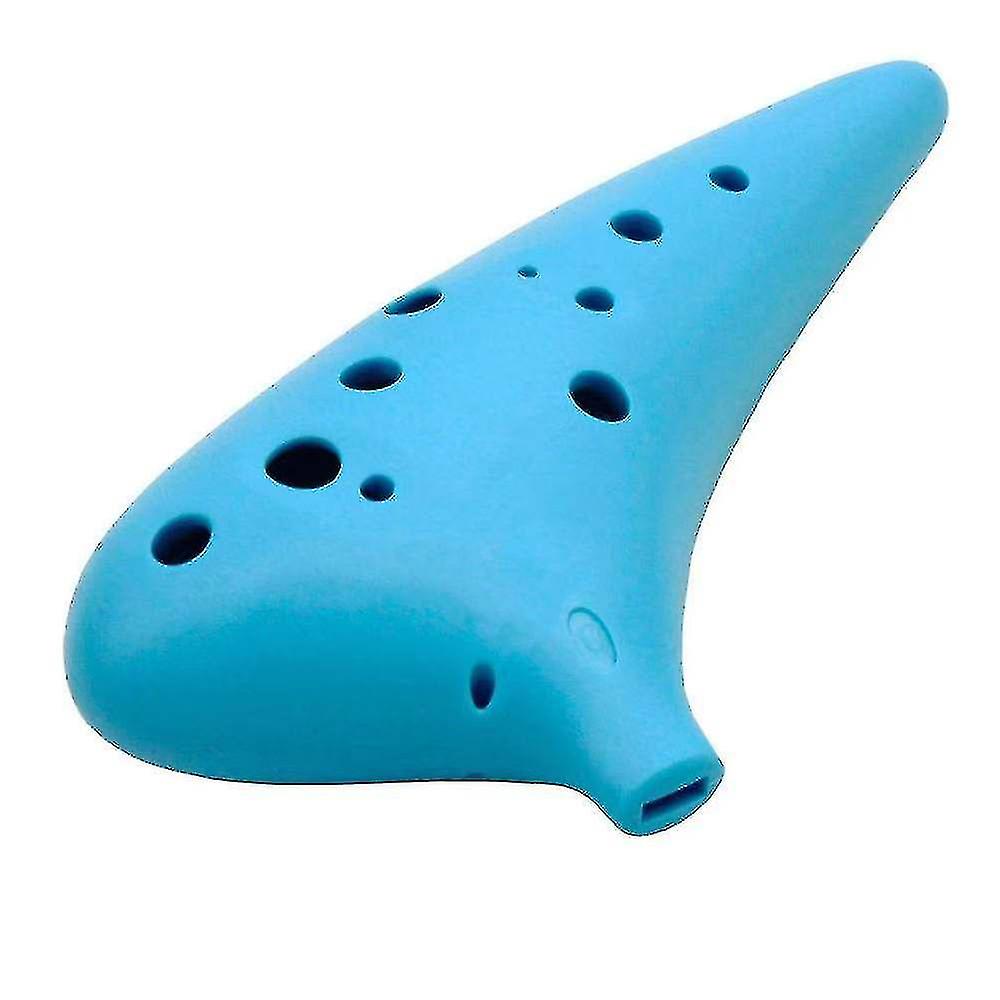 Wind Instrument C Key Abs12 Hole Ocarina With Flannel Storage Bag