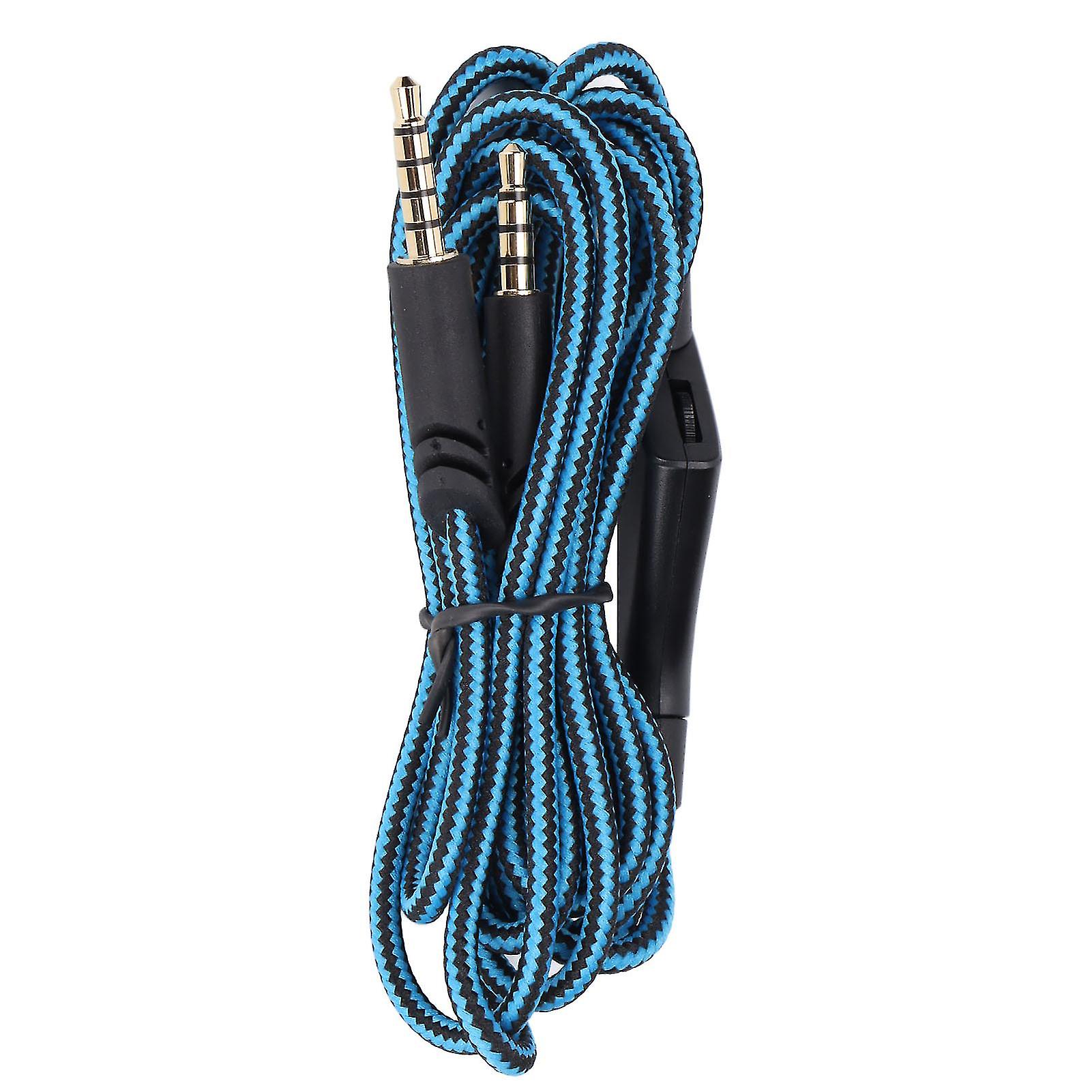 Replacement o Cable Inline Volume Control Wire and Without Inline Mute Control Cord for Astro A10 A40TR Gaming Headset(Volume Control Blue )