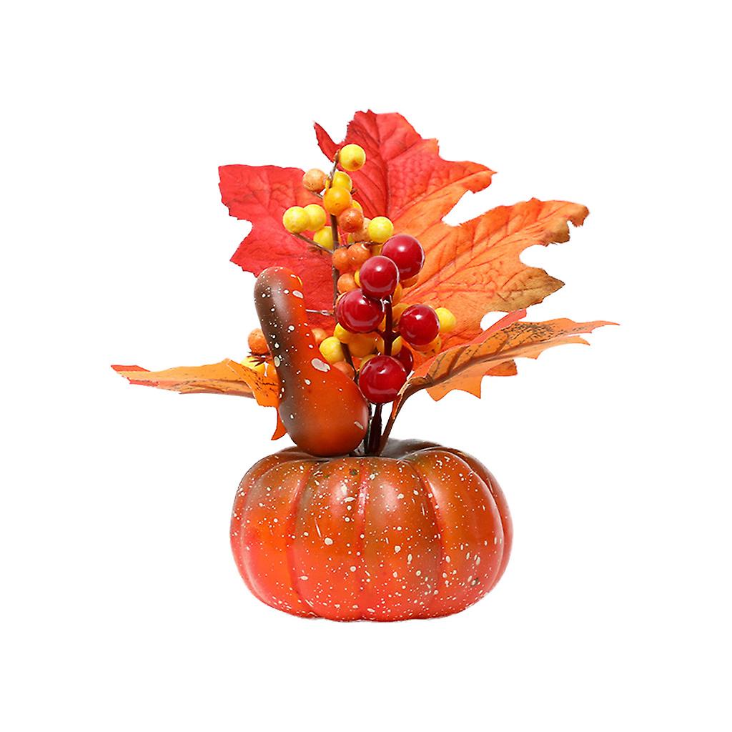 Mini Halloween Pumpkins Ornament Simulation Artificial Pumpkins Figure Decors Simulation Micro Landscape Resin Statue