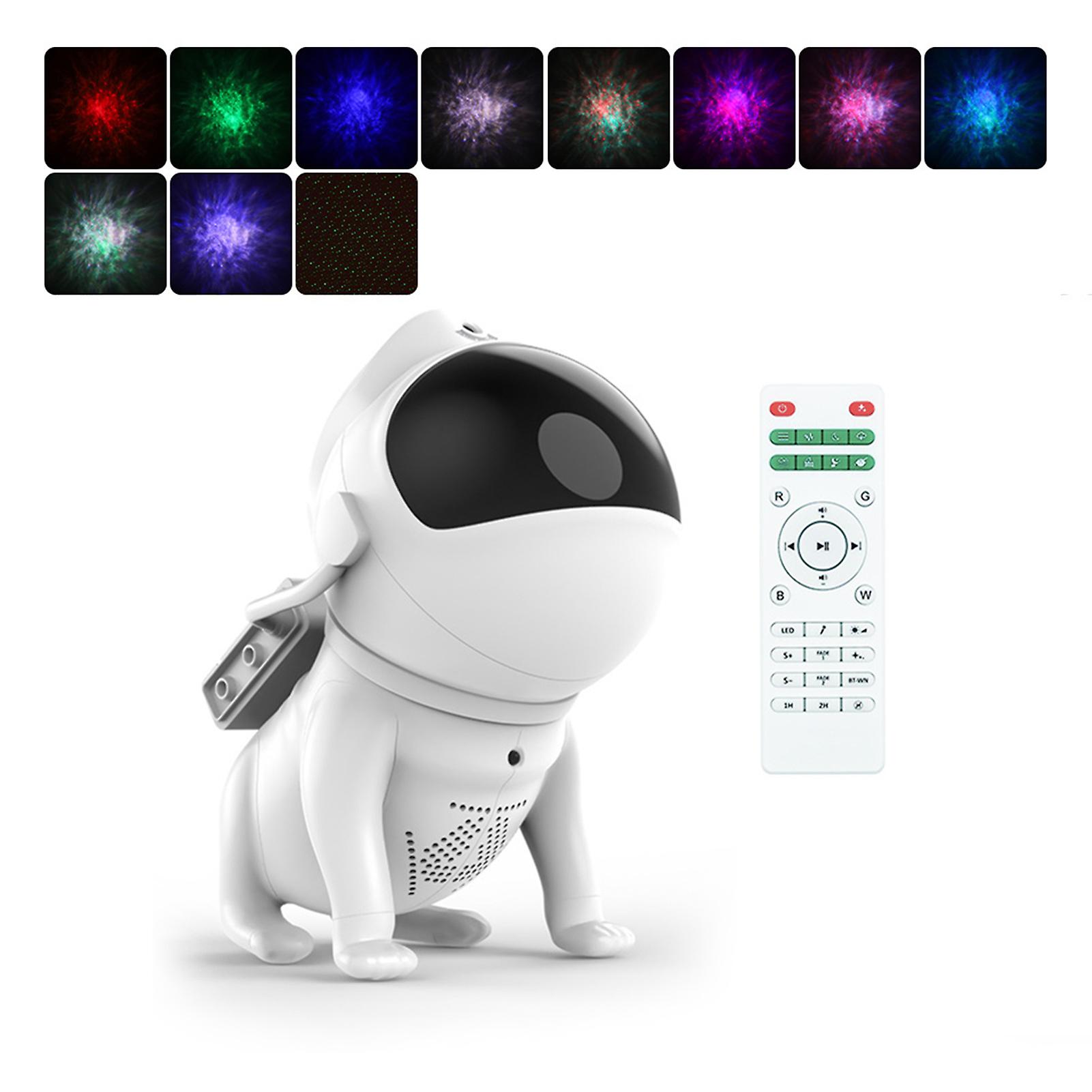 Cute Space Dog Bluetooth-compatible Speaker Projector Fashion Decorative Light Speaker for Bedroom