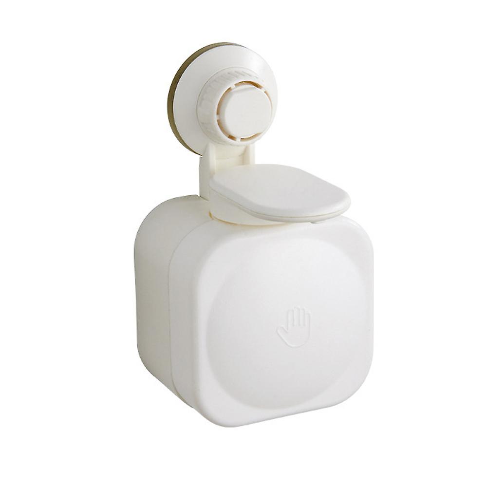 Punch-free wall-mounted suction cup soap dispenser