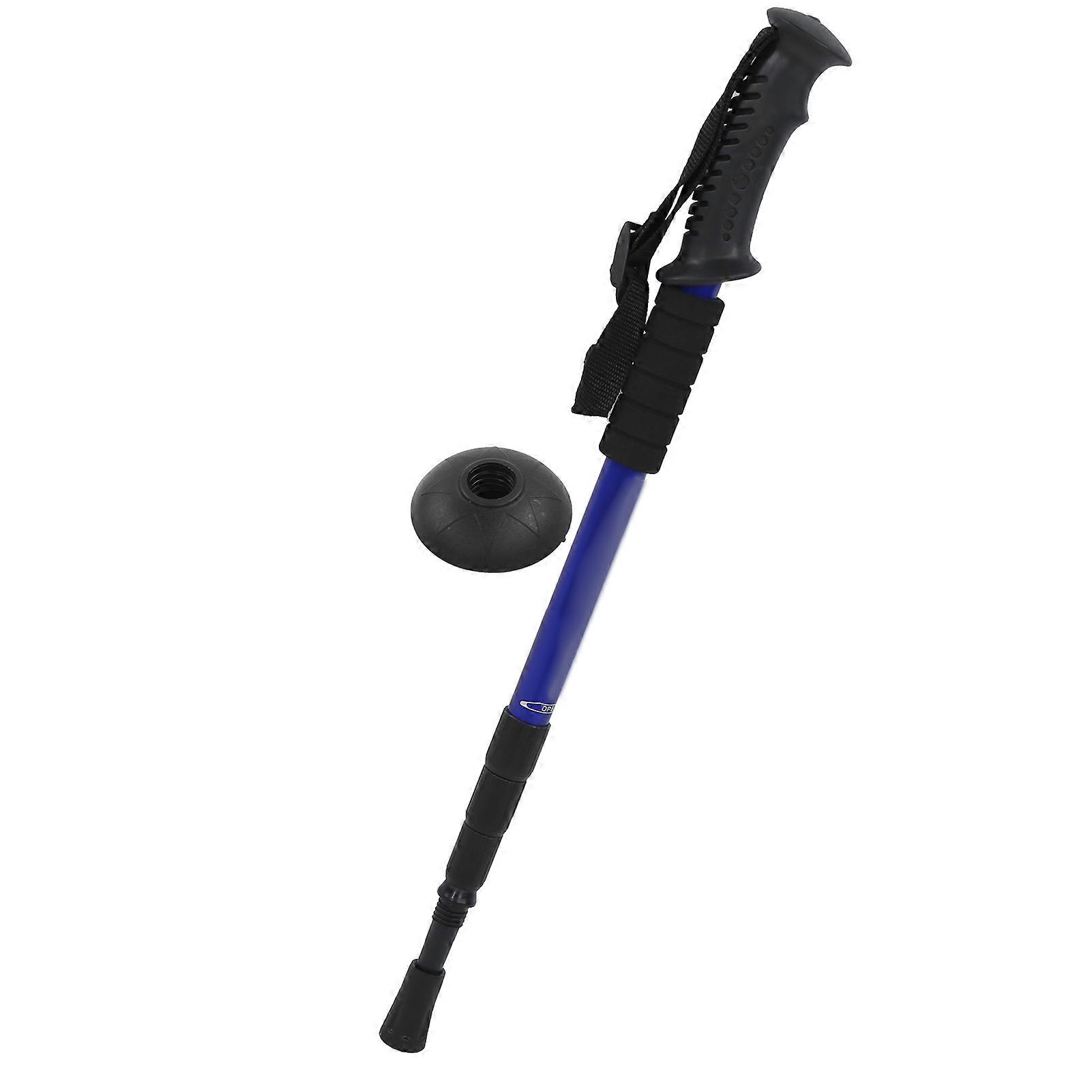 Verdant Touch Adjustable Hiking Pole Outdoor Walking Stick Telescopic Hiking Pole, Adjustable Elderly Walking Pole, Blue