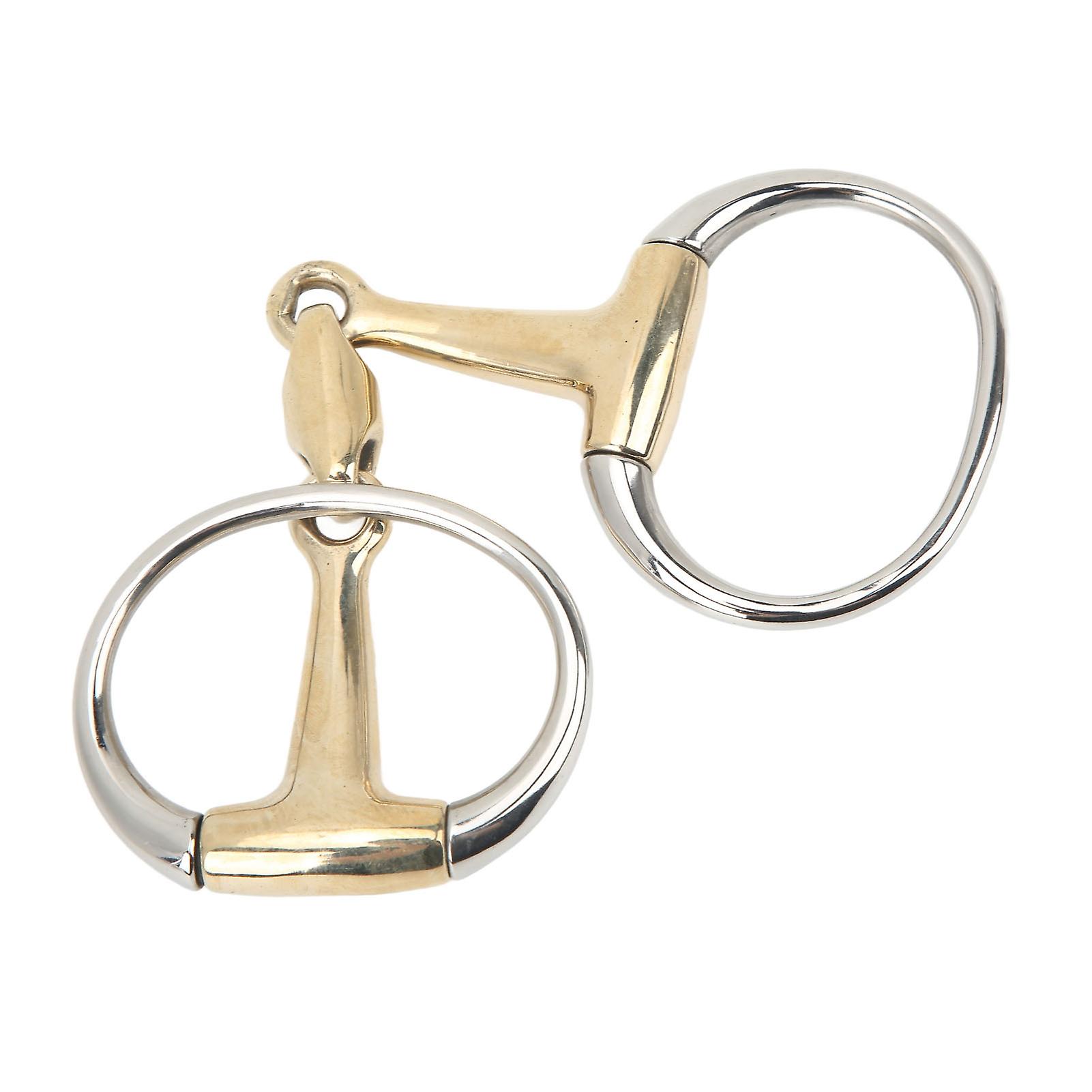 135mm άλογο δαχτυλίδι Snaffle κομμάτι ανοξείδωτο και χαλκός μεντεσές άλογο χαλαρό δαχτυλίδι Snaffle για υπαίθρια δώρα