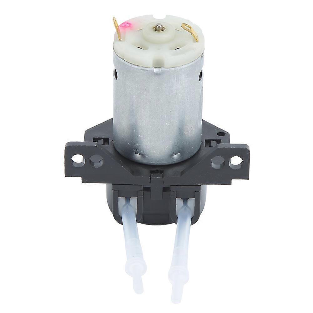 Garden Multi Functional Mini Right Angle 12V DC Peristaltic Liquid Pump Dosing Pump Hose Pump(Black )