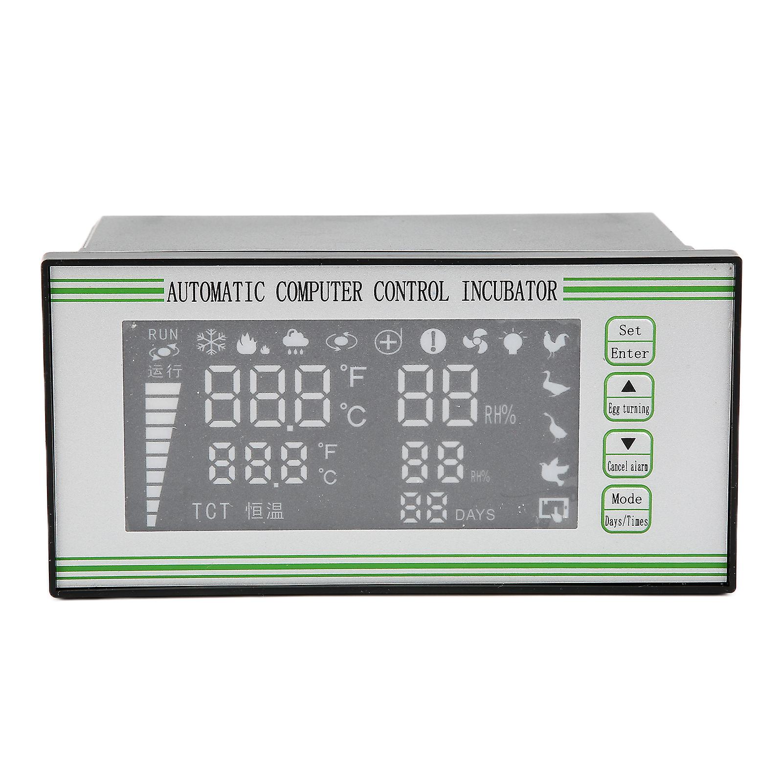 Egg Incubator Temperature Controller Egg Incubator Machine with Temperature Humidity Sensor Probe for Chicken Duck Quail110V