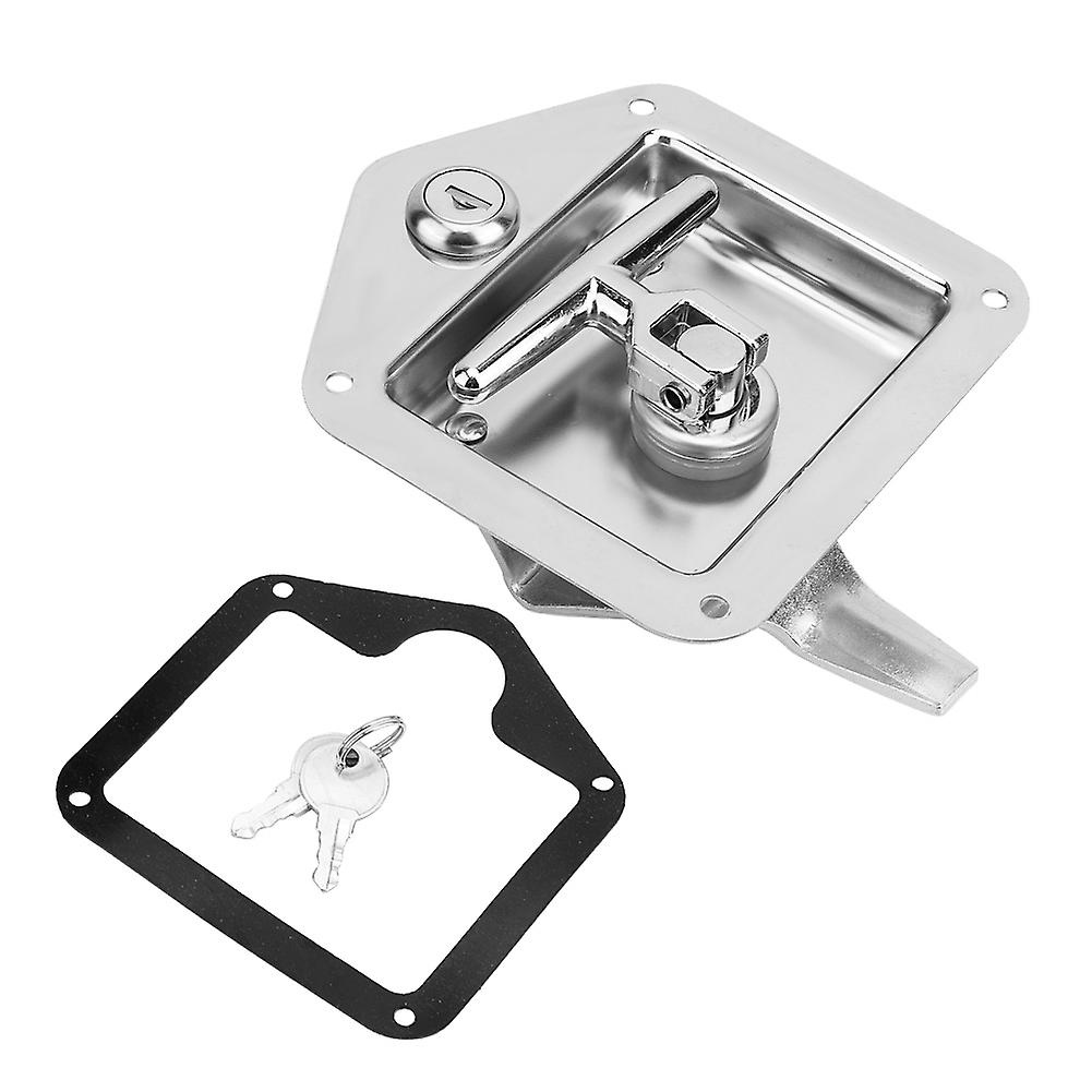 Truck T Lock,Stainless Steel Folding T-Shape Shape Lock T Handle Lock Unrivaled Performance