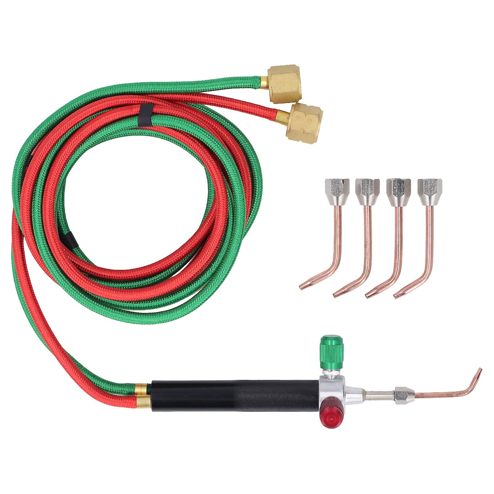 Welding Torch Soldering Gun Head Tool Set Kit with 5Pcs Nozzle for Maintenance Crafting
