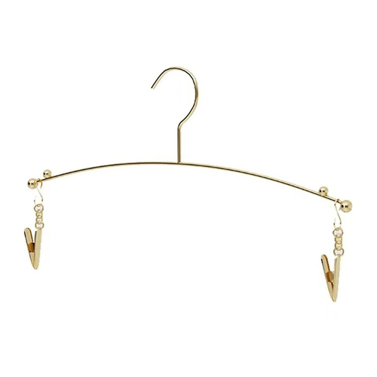Metal Laundry Drying Rack With Clips With Clips For Protecting Clothes From Hooking And Falling For Drying Socks Panty Bra