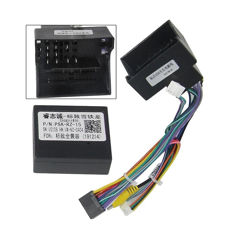 Car Radio Dashboard Frame For 10inch Peugeot 2008 2013 - 2020 Car Video Panel Frame Power Cord