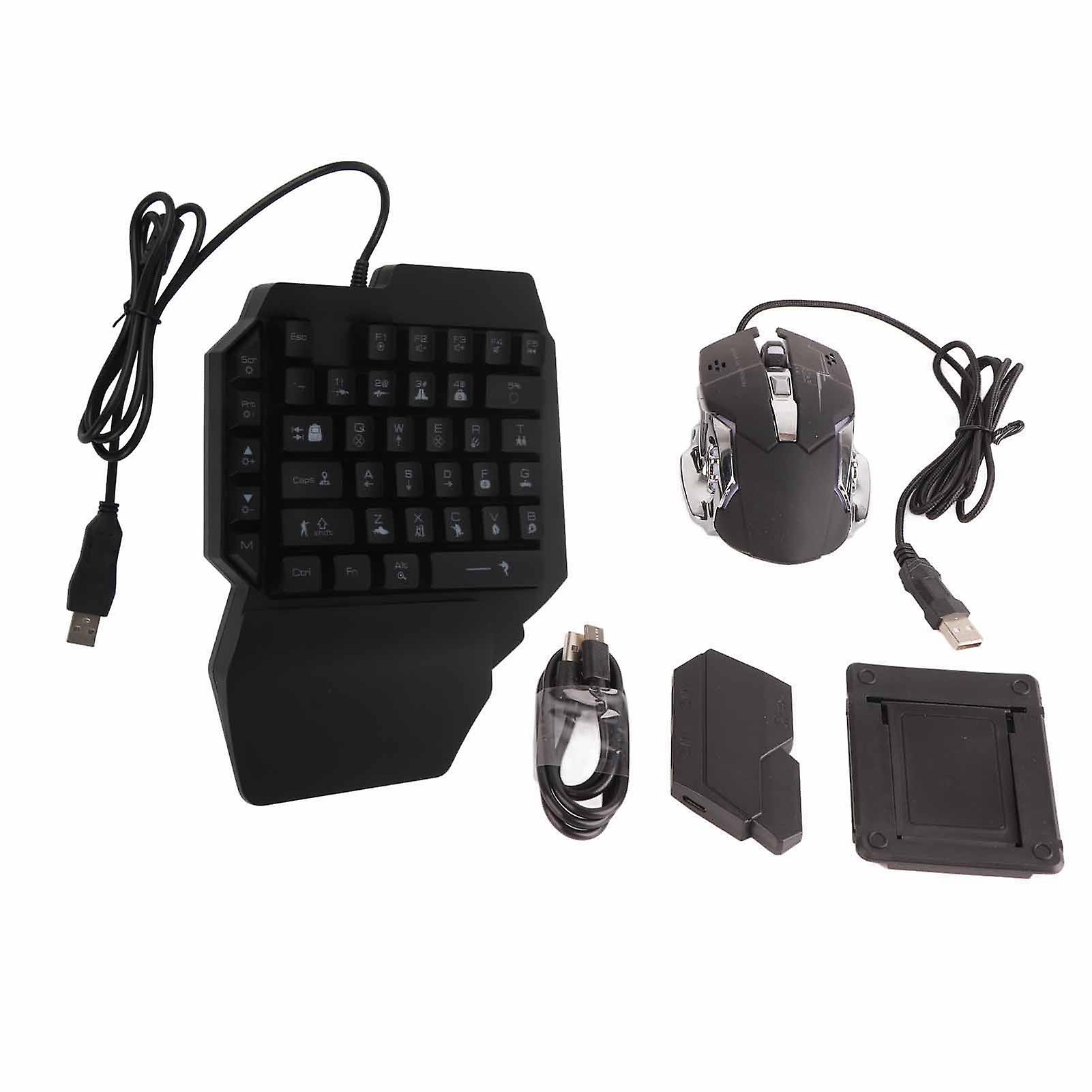 USB Mini Gaming Keypad for Android/iOS - 35 Keys, RGB Lighting & Wrist Support