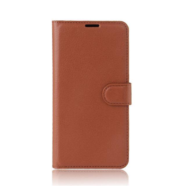 Removable Folio Leather Shell Case for Redmi 3X - Brown