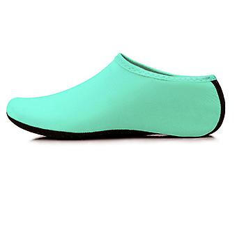 Veeki Water Shoes for Women Men Swim Beach Shoes Barefoot Quick-Dry Aqua Water Socks for Pool Yoga Surf, Pure Green, Size: 42-43_HMY353