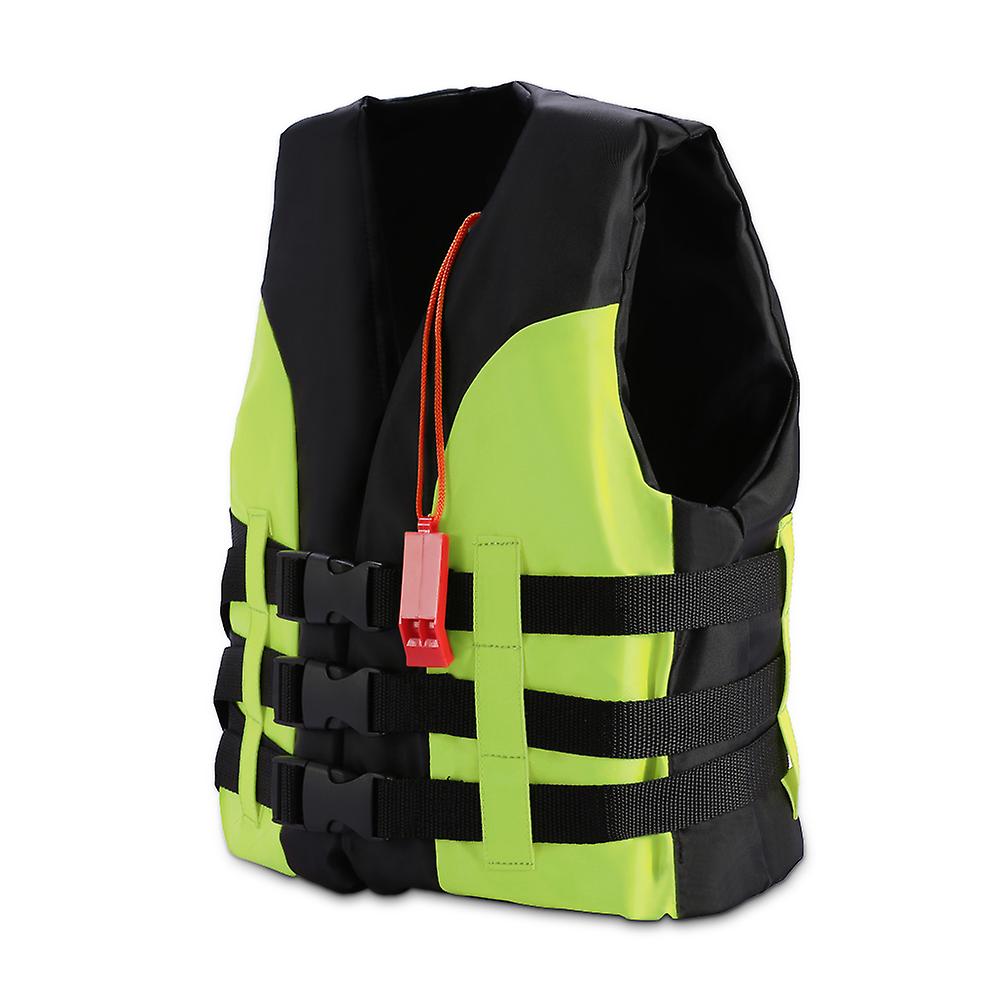 Buoyancy Aid Swimming Boating Drifting Aid Jacket With Whistle For Child(Green, 5-12 years old)