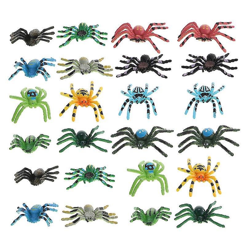 24pcs Spider Toy For Halloween Decorations
