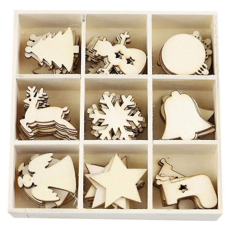 72pcs Household Wooden Crafts